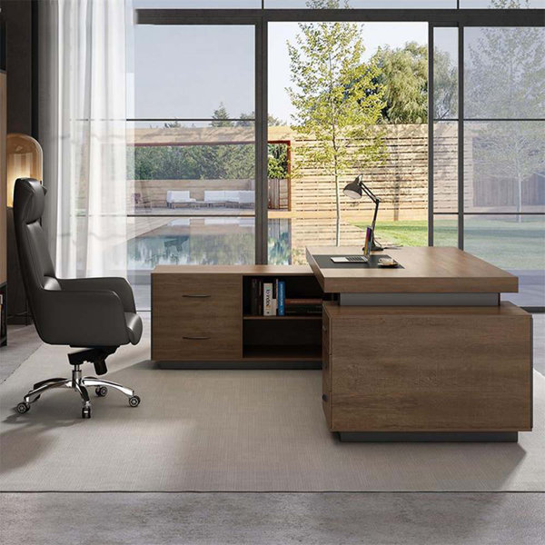 Latitude Run® Dawane 2 Piece Rectangle Computer Desk Office Set with